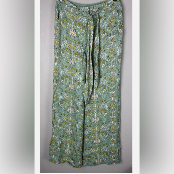 Anthropologie Other - NEW  ♥️ Anthropologie Maeve Green Floral Pants